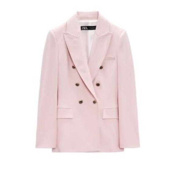 Zara Jackets & Blazers - Baby pink captains blazer